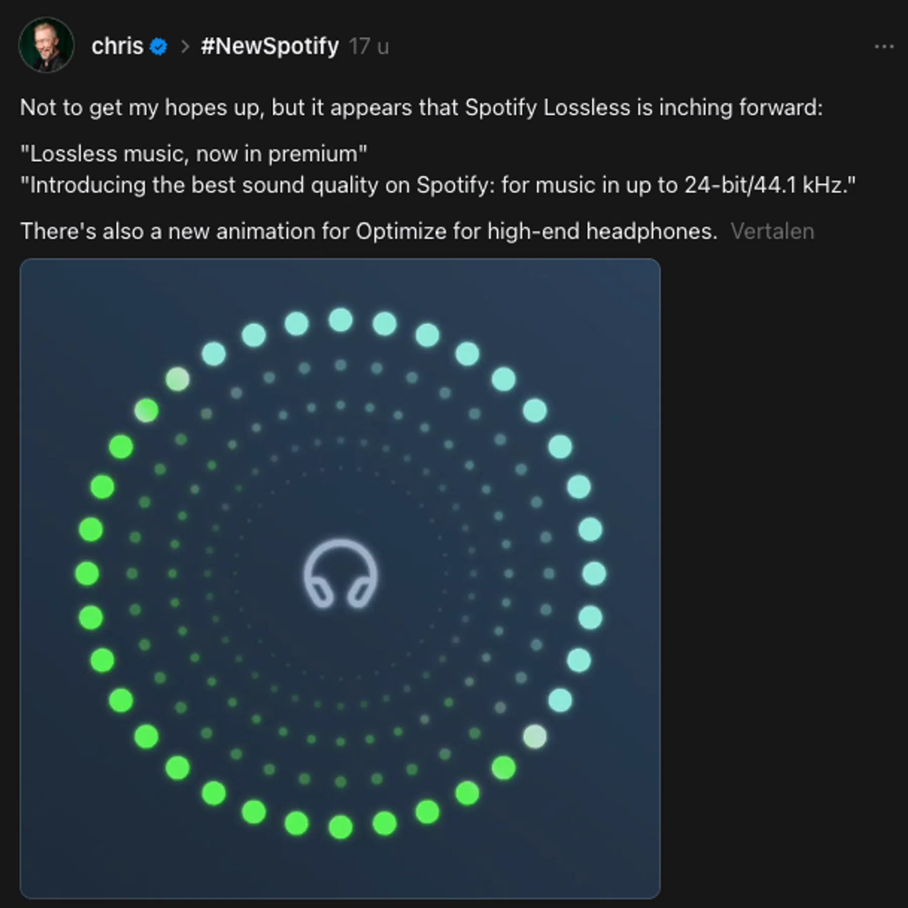 Lossless audio komt eindelijk naar Spotify